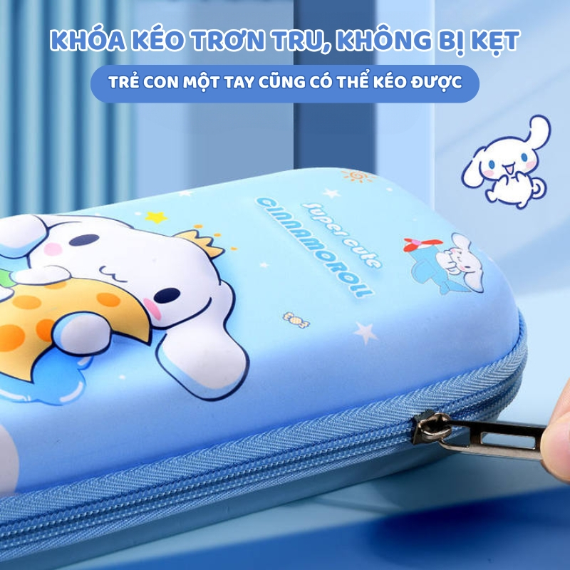 Hộp Bút Chì 3D Cao Cấp - Bóp Viết Dễ Thương Chịu Lực, Có Thể Giặt, Tiện Lợi Cho Bé Cấp 1, Cấp 2
