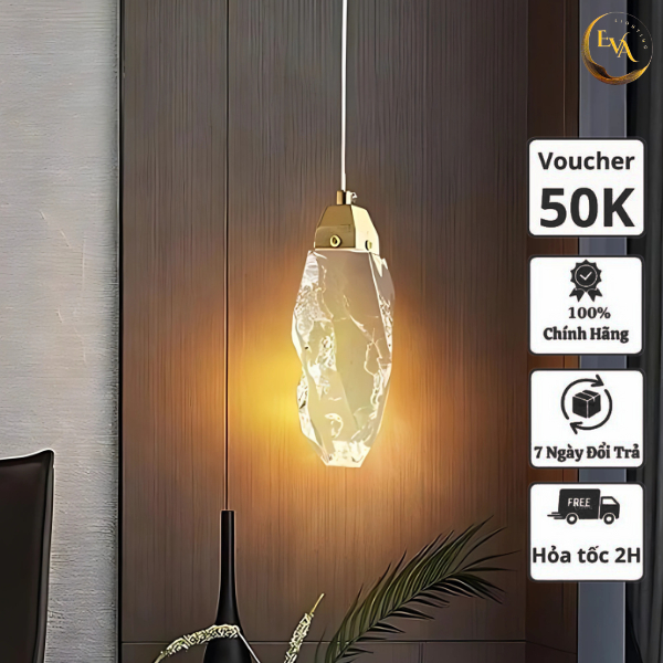 Đèn thả Decor EVA DG02-1 thả đầu giường, thả bàn ăn, thả phòng khách phong cách hiện đại bảo hành 12 tháng