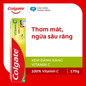Kem đánh răng Colgate Vitamin C thơm mát 170g/ tuýp