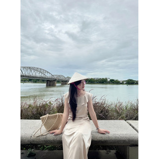 Lalin dress - Đầm lụa cổ bèo dáng dài Ma Vie