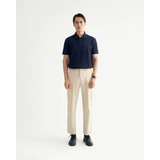 Quần kaki nam đính nhãn kim loại Form Slim cropped - RT 10S25PCA002