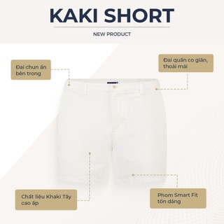 [BEST SELLER] Quần short nam ngắn POLOMANOR vải kaki xuất xịn, lưng đai thun, co giãn 2 chiều, chuẩn form