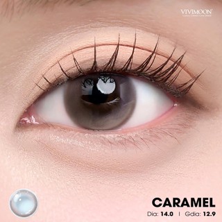 01 Chiếc Kính áp tròng VIVIMOON lens khóa ẩm 1 ngày màu nâu Caramel (Giá 1 bên mắt, x2 để đặt 1 đôi)