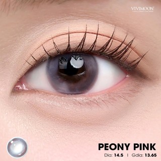 01 Chiếc Kính áp tròng VIVIMOON lens khóa ẩm 1 ngày màu hồng phớt Peony Pink (Giá 1 bên mắt, x2 để đặt 1 đôi)