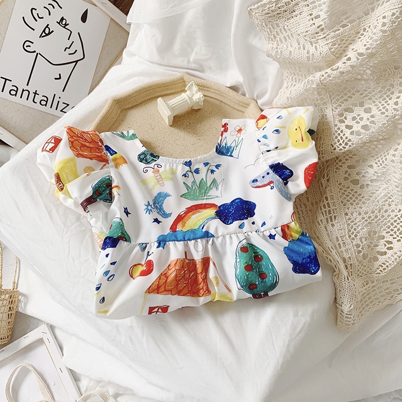 Váy Cho Bé Gái, Váy Nhiều Họa Tiết Cho Bé Gái  Chất Cotton Mát Mẻ  Dáng Suông Dễ Thương Mặc Hè Cực Xinh
