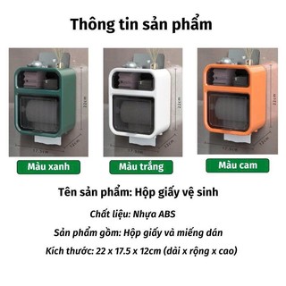 Hộp Đựng Giấy Vệ Sinh 2 Tầng Cao Cấp Hộp Đựng Giấy Hộp Giấy Vệ Sinh Có Kệ Để Điện Thoại(tặng kèm 1 miếng dán)