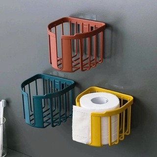 Giỏ Đựng Giấy Vệ Sinh Dán Tường - Giỏ Treo Tường Đựng Khăn Giấy Phòng Tắm Phòng Bếp