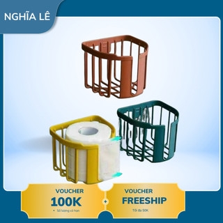 Giỏ Đựng Giấy Vệ Sinh Dán Tường - Giỏ Treo Tường Đựng Khăn Giấy Phòng Tắm Phòng Bếp
