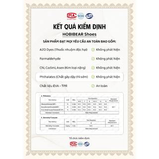 Sandal khóa dán bé trai HOBIBEAR E1010 Blue Gray có đế EVA cao 3cm dùng để đi học đi chơi