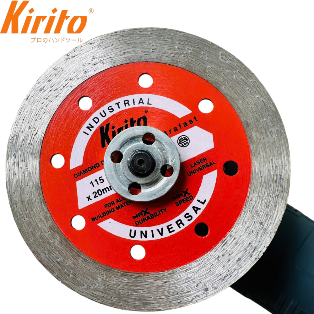 Lưỡi Cắt Gạch Liền Kirito 115mm 4.5 Inch, Lưỡi Cắt Kim Cương, Cắt Gạch Men, Đá Granite, Đá Mài