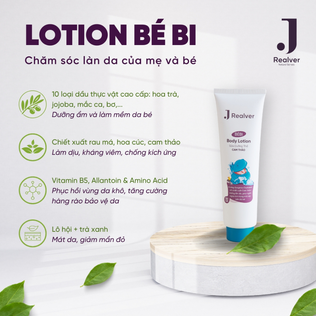Sữa dưỡng thể cho bé - BÉBI hương Gorgeous Explosion 150g - Chiết xuất Cam thảo dưỡng ẩm sâu, thư giãn, an toàn cho da