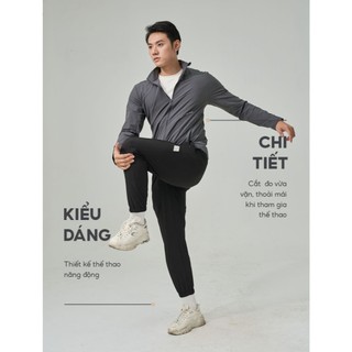 Áo khoác gió thể thao nam YODY kéo khóa, co giãn tuyệt vời, hạn chế nhăn nhàu SKM7001