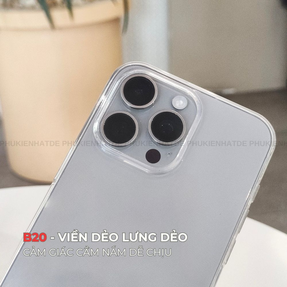 Ốp Lưng Chính Hãng Berlia Trong Suốt dành cho 11/12/13/14/15/16/17/Plus/Pro/Pro Max