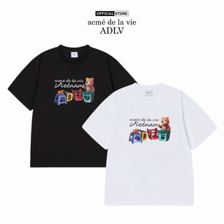 Áo Thun ADLV Ac Bear X Trà Đá Vỉa Hè Vietnam Exclusive dáng oversized màu đen/trắng - Hàng chính hãng