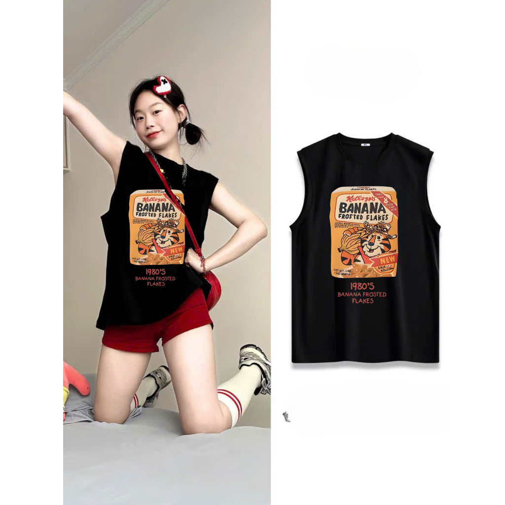 Áo 3 lỗ nữ nách rộng cotton,áo nách rộng Menina , áo 3 lỗ nữ form rộng cá tính chất cotton mặc Hè.