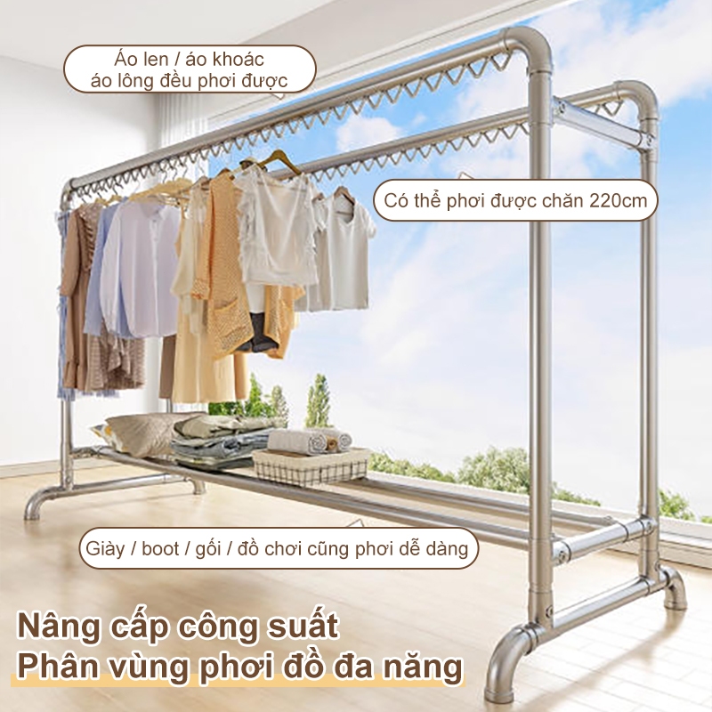 𝐎𝐥𝐢𝐟𝐞 Kệ Treo Quần Ao Loại Đơn Giản Chắc Chắn Giàn Phơi Quần Áo Ống Thép Sào Phơi Đồ Đa Dạng Mẫu Mã