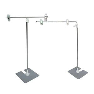 Kệ treo poster để bàn dạng chữ T, chữ L, chiều cao từ 40- 70cm, dùng kẹp tấm quảng cáo