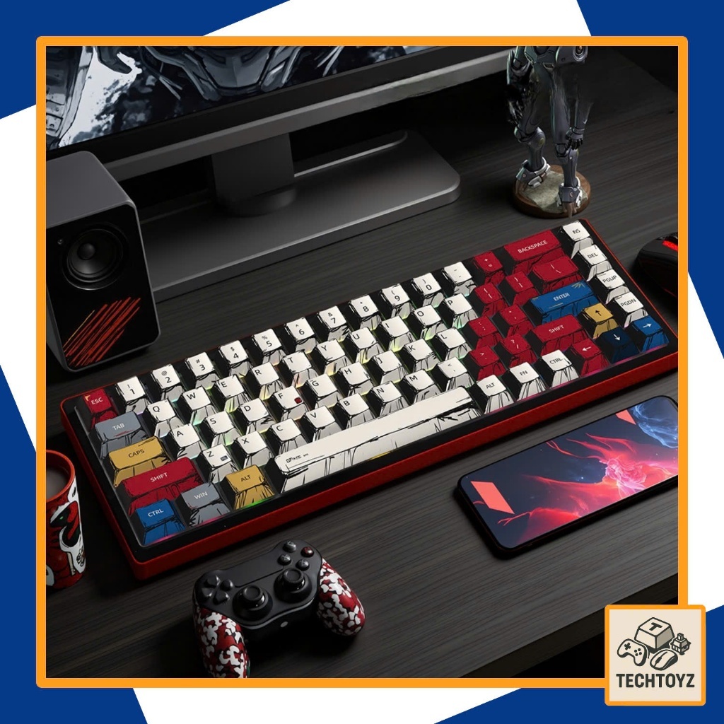 [ Comic ] Bộ Keycaps Comic Robot - PBT DyeSub - Cherry Profile | BigBuy360 - bigbuy360.vn