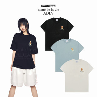 Áo Thun ADLV Surf Bear Đen (Duty-Free Shop Exclusive) Dáng Oversized Màu Đen/Kem/Xanh Mint - Hàng chính hãng