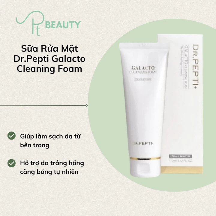 Sữa Rửa Mặt Dr.Pepti Galacto Cleansing Foam