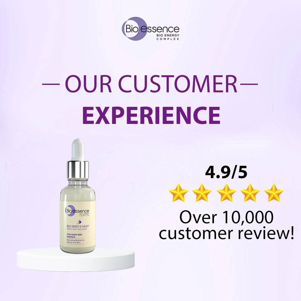 Bio-essence Bio-Bird's Nest: Sữa rửa mặt 100g, tinh chất Collagen 30ml - LIVE