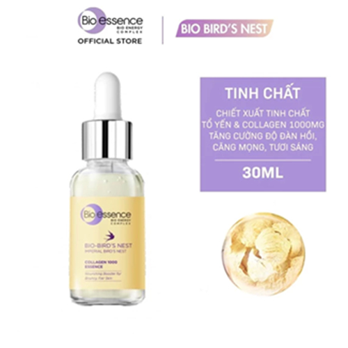 Bộ Bio-Essence Bio-Bird's Nest: Tinh chất dưỡng da Bio-Bird's Nest Collagen Essence 30ml, Sữa rửa mặt 100g,Kem dưỡng 50g