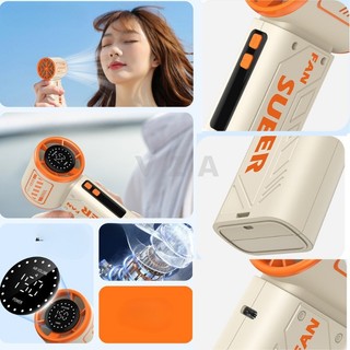 VZA Quạt Mini Cầm Tay S17 4000mAh 150 Cấp Độ Gió Dùng 8H Có Thể Sạc  Màn Hình LED Hiển Thị Sử Dụng 1H-8H