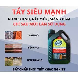 Dung dịch tẩy rong rêu, mốc tường lâu ngày Sunlinen làm sạch 💯