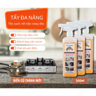 Nước tẩy nhà bếp, máy hút mùi, cặn canxi vòi sen, bếp gas, xoong nồi BIOSUN 500ml 💯