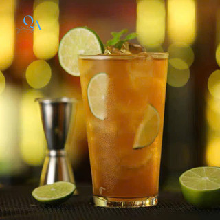 Ly trà chanh, cốc thủy tinh trụ trơn miệng loe tối giản dùng pha trà chanh, cocktail, sinh tố 470ML