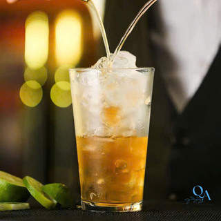 Ly trà chanh, cốc thủy tinh trụ trơn miệng loe tối giản dùng pha trà chanh, cocktail, sinh tố 470ML