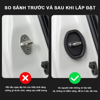 4 Chiếc Đa Năng Khóa Cửa Ô Tô Silicon Chống Va Đập Miếng Lót Bảo Vệ Dễ Dàng Lắp Đặt Cửa Ô Tô Có Thể Tháo Rời Chống Sốc