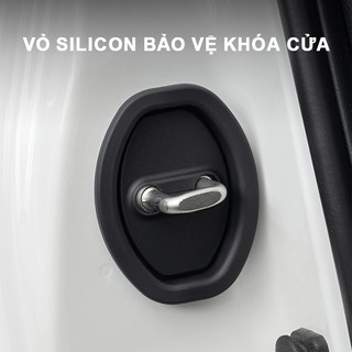 4 Chiếc Đa Năng Khóa Cửa Ô Tô Silicon Chống Va Đập Miếng Lót Bảo Vệ Dễ Dàng Lắp Đặt Cửa Ô Tô Có Thể Tháo Rời Chống Sốc