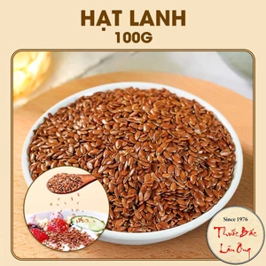 Hạt lanh hữu cơ 100g đắp mặt nạ ủ tóc, lanh vàng hữu cơ rang ăn liền - Lãn Ông
