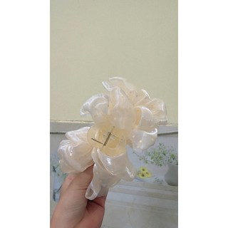 KẸP TÓC CÀNG CUA CHẤM BI LỚN TIỂU THƯ B7 VẢI VOAN