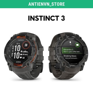 [New] Đồng hồ thông minh Garmin Instinct 3 AMOLED, SOLAR - Hàng chính hãng bảo hành 24 tháng