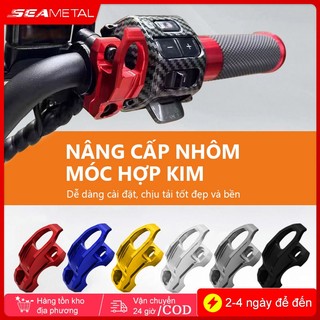 móc xe máy treo đồ SEAMETAL Mũ bảo hiểm xe máy Móc đa năng Hợp kim nhôm Túi hành lý Móc