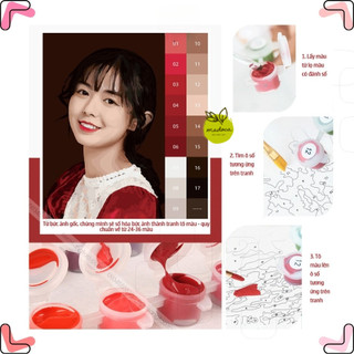 [IB ẢNH CHO SHOP] Tranh Tô Màu Số Hóa In Theo Yêu Cầu, Tranh tô màu cá nhân hóa căng khung sẵn - Tiệm Sáng Tạo Madoca