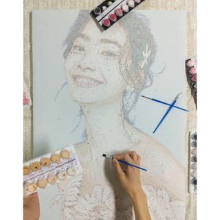 [IB ẢNH CHO SHOP] Tranh Tô Màu Số Hóa In Theo Yêu Cầu, Tranh tô màu cá nhân hóa căng khung sẵn - Tiệm Sáng Tạo Madoca
