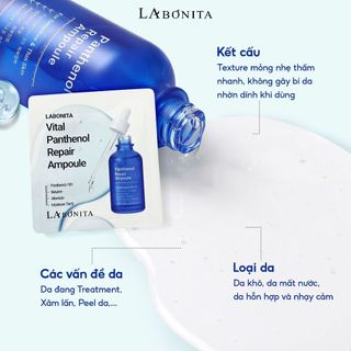Tinh Chất La Bonita B5 Panthenol Repair Ampoule Hỗ Trợ Phục Hồi Làm Dịu Da 50ml Duduhouse