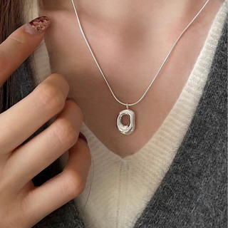 Dây Chuyền Nữ PJN Bạc 925 Mặt Rỗng Cách Điệu Hình Hạt Đậu – Phong Cách Hàn Quốc Đơn Giản, Cực Xinh, Tặng Quà Ý Nghĩa