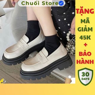 Giày oxford nữ da PU tổng hợp dệt vải đế cao su nhẹ nhàng êm chân tinh tế cổ điển