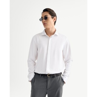 Áo Sơ Mi Nam Tay Dài Trơn Form Fitted - Routine 10S25SHL004