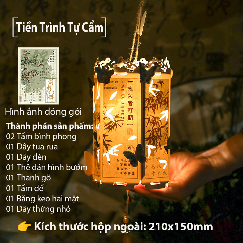 Đèn lồng viết tay YangYang trang trí decor phong cách cổ trang