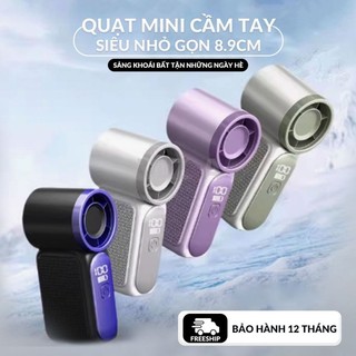 VZA Quạt mini X688 Tích Điện Mini Cầm Tay 200 Cấp Độ ,Quạt Sạc Tích Điện Động Cơ Không Chổi Chạy Êm
