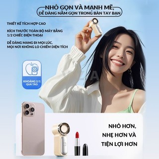 VZA Quạt mini X688 Tích Điện Mini Cầm Tay 200 Cấp Độ ,Quạt Sạc Tích Điện Động Cơ Không Chổi Chạy Êm