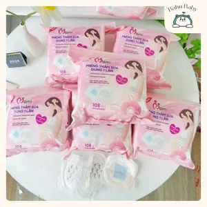 Thấm sữa mami gói 108 miếng kháng khuẩn dễ dàng tiện lợi khi sử dụng Bahu_Baby