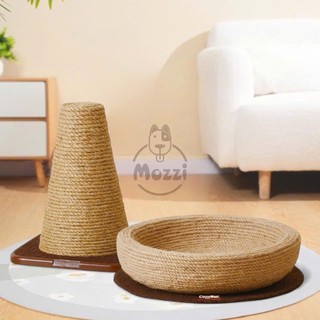 Nôi tròn Trụ dây thừng tam giác CattyMan cho mèo cào