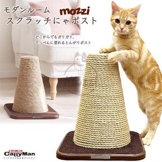 Nôi tròn Trụ dây thừng tam giác CattyMan cho mèo cào