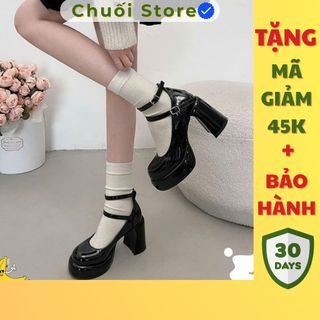Giày cao gót nữ da PU tổng hợp dệt vải đế cao su phong cách nữ tính dịu dàng thanh lịch tinh tế